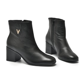 Bota Cano Curto Via Marte Feminina Preto