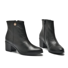 Bota Cano Curto Via Marte Feminina Preto