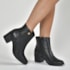 Bota Cano Curto Via Marte Feminina Preto
