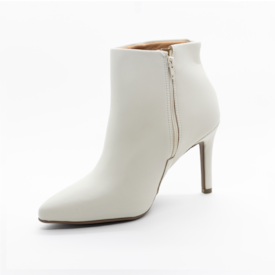 Bota Cano Curto Vizzano Feminina Branco Off
