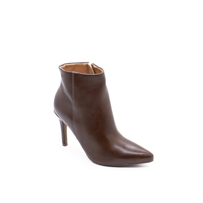 Bota Cano Curto Vizzano Feminina Cafe