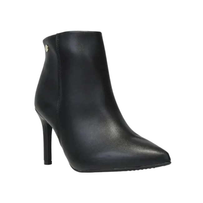 Bota Cano Curto Vizzano Feminina Preto