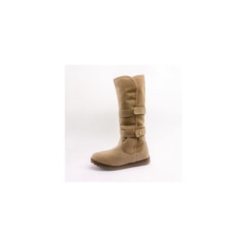 Bota Cano Longo Infantil Klin Feminina Bege