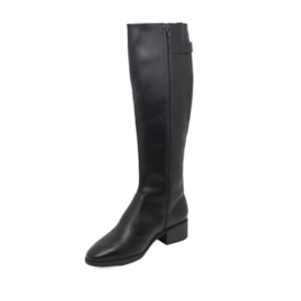 Bota Cano Longo Salto Baixo Beira Rio Feminina Preto