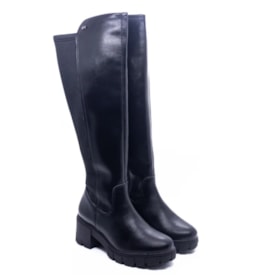Bota Cano Longo Via Marte Feminina Preto