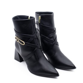 Bota Cano Médio Lu Resende Feminina Preto