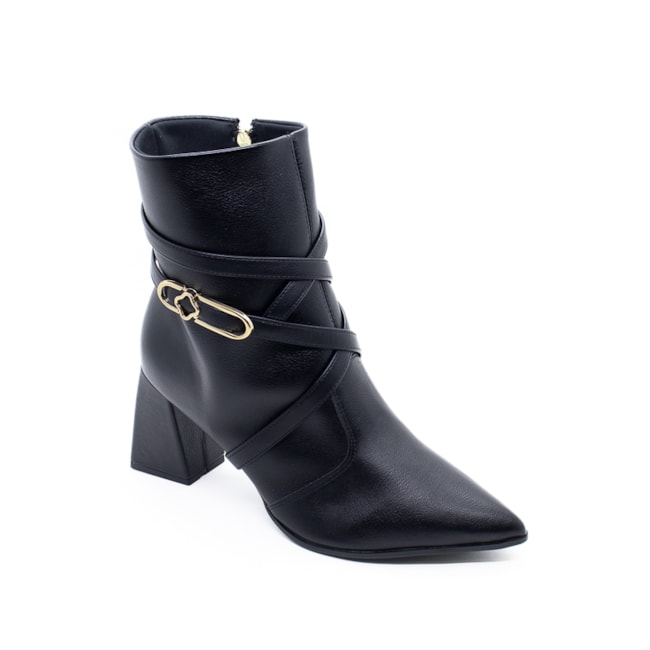 Bota Cano Médio Lu Resende Feminina Preto