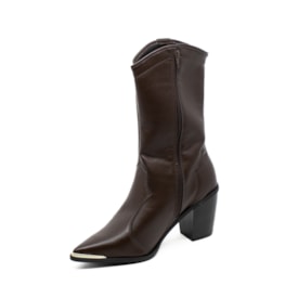 Bota Cano Médio Moleca Feminino Cafe