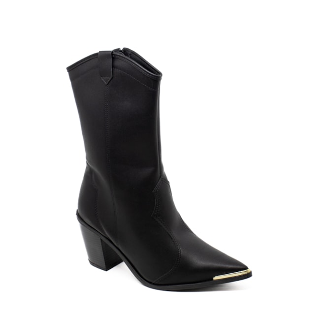 Bota Cano Médio Moleca Feminino Preto