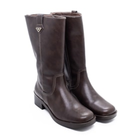 Bota Cano Médio Via Marte Feminina Cafe