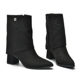 Bota Cano Médio Via Marte Feminina Preto Bota Cano Médio Via Marte Feminina Preto