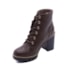 Bota Coturno Salto Alto Via Marte Feminino Dark Brown