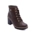 Bota Coturno Salto Alto Via Marte Feminino Dark Brown