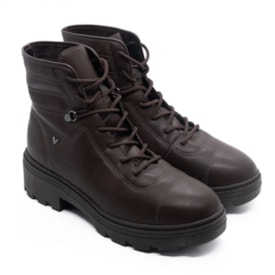 Bota Coturno Salto Medio Mississipi Feminina Marrom