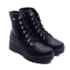 Bota Coturno Salto Medio Via Marte Feminino Preto