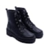 Bota  Coturno Salto Medio Via Marte Feminino Preto