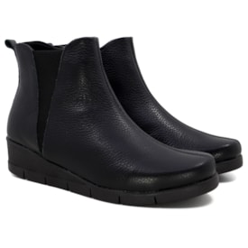 Bota Couro Usaflex Feminina Preto