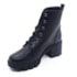 Bota Cuturno Salto Medio Via Marte Feminino Preto