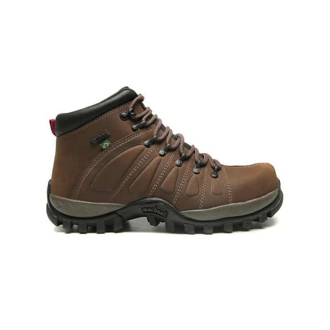 Bota De  Segurança  Cano Alto Macboot Masculina Oil Brown