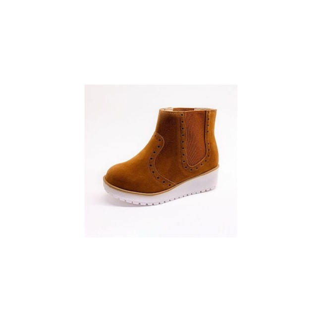 Bota Infantil Molekinha Feminina Marrom Pinhao