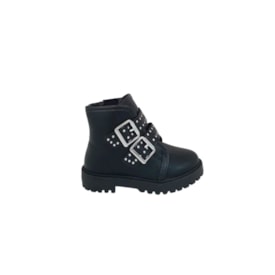 Bota Molekinha Infantil Feminina Preto