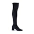 Bota Over Knee Bebecê Salto Bloco Strech Feminina Preto