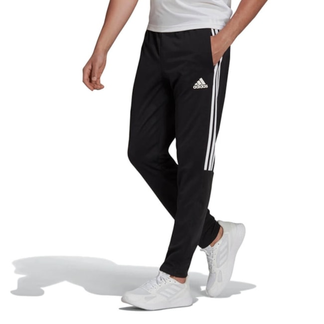 Calça Adidas Aeroready Sereno Slim Tapered Cut 3-Srtipes Preto
