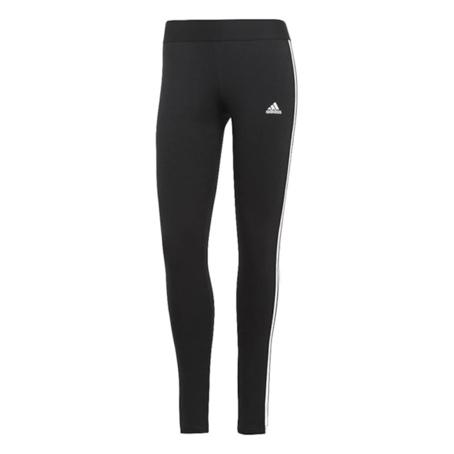 Calça Legging Adidas Essentials 3-Stripes Feminina Preto