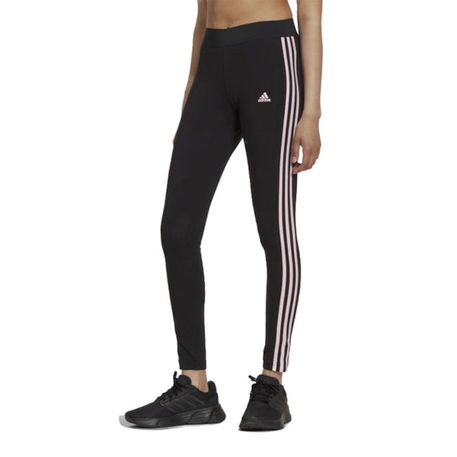 Calça Legging Adidas  Essentials 3-Stripes Feminina Preto