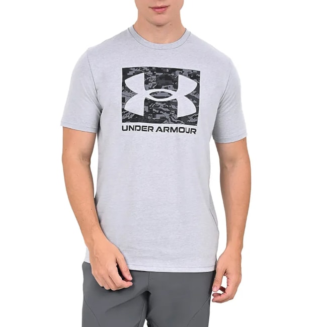 Camisa Algodão Underarmour Masculina Cinza