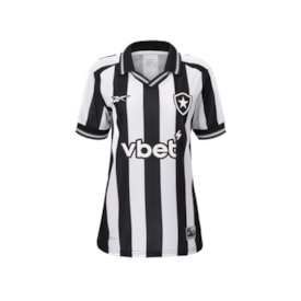 Camisa Botafogo Home Reebok Feminina Branco Camisa Botafogo Home Reebok Feminina Branco
