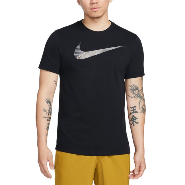 Camisa Dri-Fit Masculina Preto