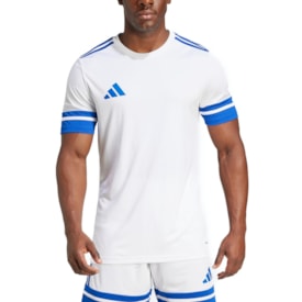 Camisa Dry-Fit Adidas Masculino Squadra 25 Masculina Branco