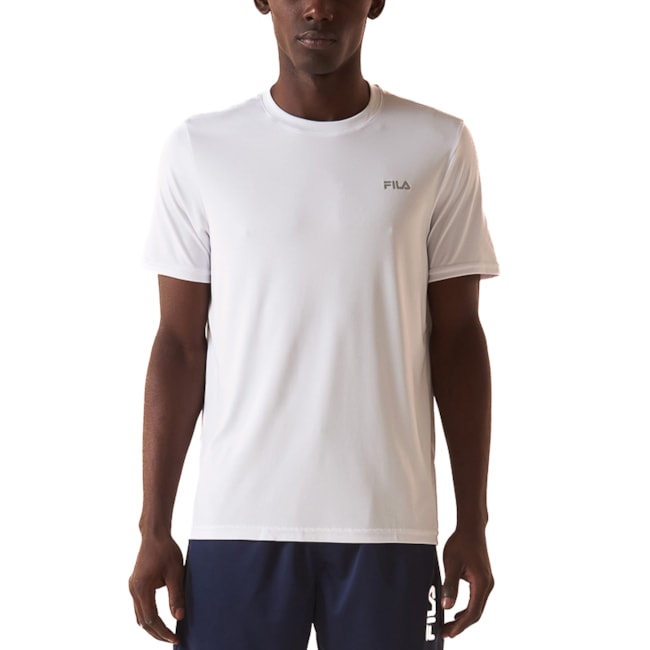 Camisa Dry-Fit Fila Basic Sports 2 Masculina Branco