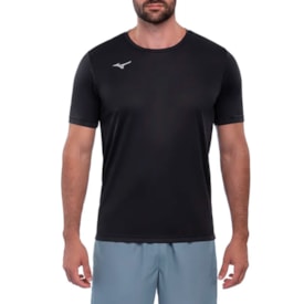 Camisa Dryfit Mizuno Masculina Preto
