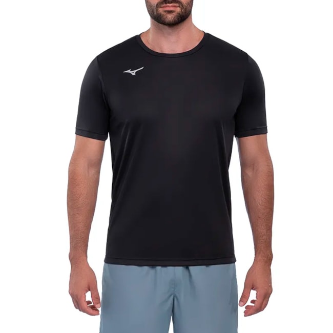 Camisa Dryfit Mizuno Masculina Preto