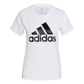 Camisa Esportiva Algodão Adidas Feminina Branco