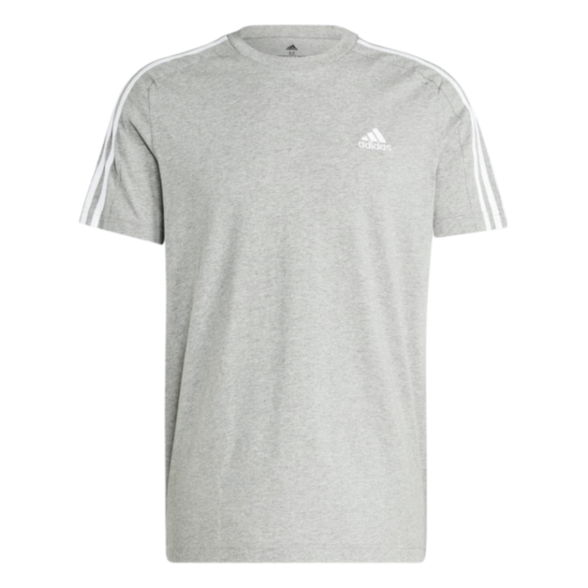 Camisa Esportiva Algodão Adidas Masculino Cinza