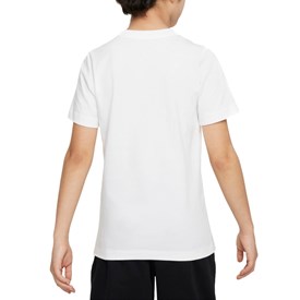 Camisa Esportiva Algodão Nike Infantil Masculina Branco