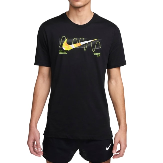 Camisa Esportiva Dryfit Nike Masculina Preto