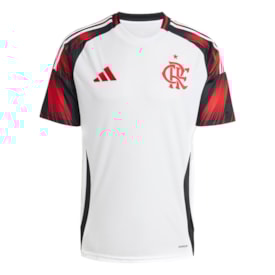 Camisa Flamengo 2 Oficial Adidas Masculina Branco