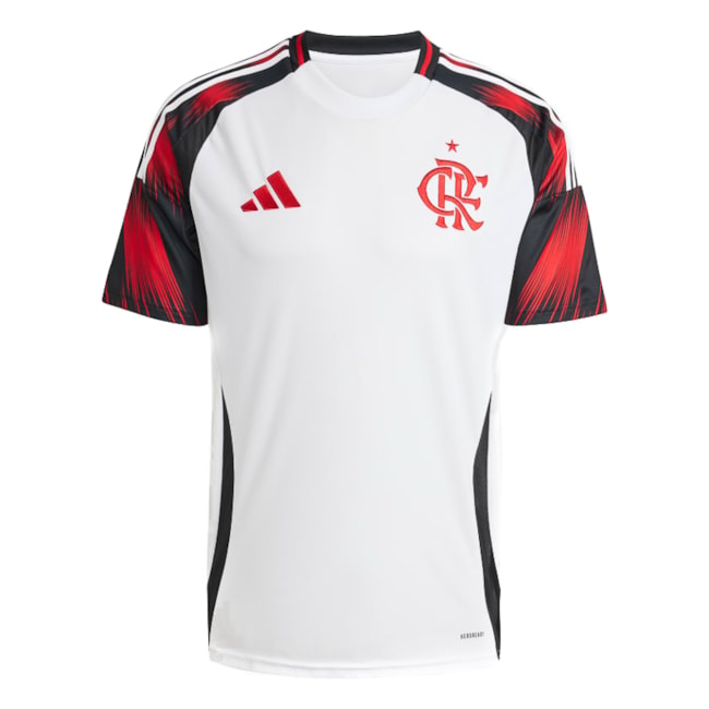 Camisa Flamengo 2 Oficial Adidas Masculina Branco