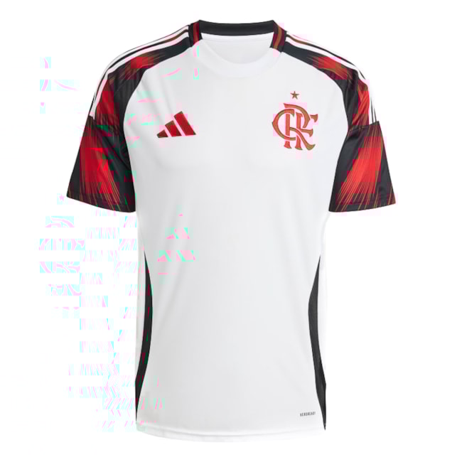 Camisa Flamengo Ll Oficial Adidas Masculina Branco