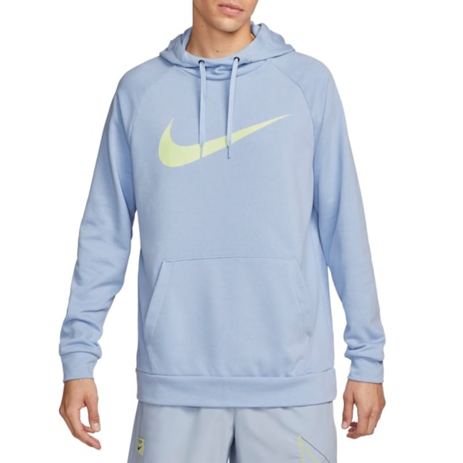 Camisa Moletom Nike Dri Fit Masculina Azul
