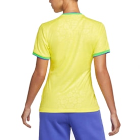 Camisa Nike Brasil I 2022/23 Torcedora Pro Feminina Amarelo