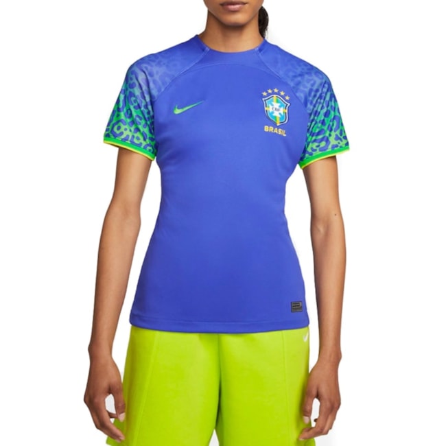 Camisa Nike Brasil II 2022/23 Torcedora Pro Feminina Azul