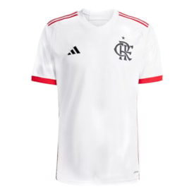 Camisa Oficial 2 Cr Flamengo 24/25 Adidas Masculina Diversas Branco