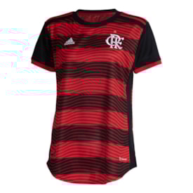 Camisa Oficial Adidas CR Flamengo 22/23 Feminina Preto