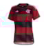 Camisa Oficial Adidas Cr Flamengo I 23/24 Feminina  e Vermelho