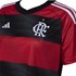 Camisa Oficial Adidas Cr Flamengo I 23/24 Feminina Vermelho e Preto